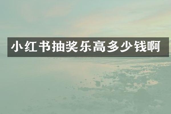 小红书抽奖乐高多少钱啊