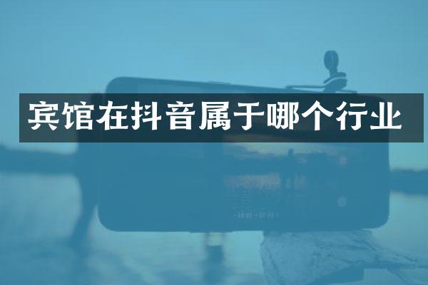 宾馆在抖音属于哪个行业