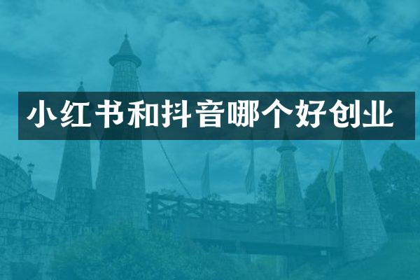 小红书和抖音哪个好创业