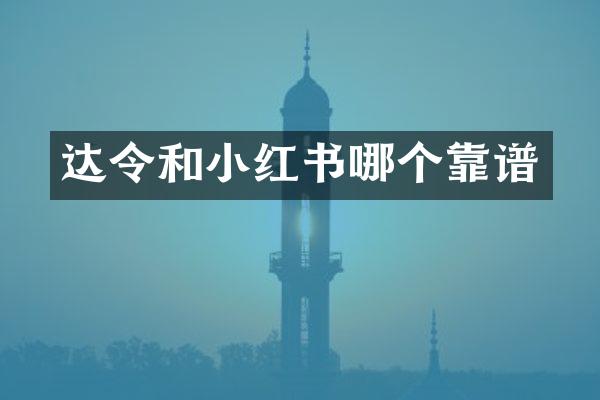 达令和小红书哪个靠谱