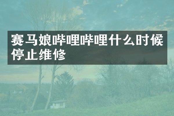 赛马娘哔哩哔哩什么时候停止维修
