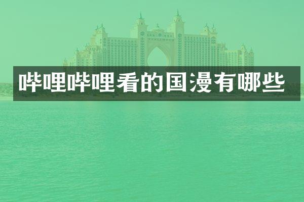 哔哩哔哩看的国漫有哪些