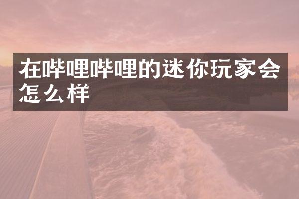 在哔哩哔哩的迷你玩家会怎么样