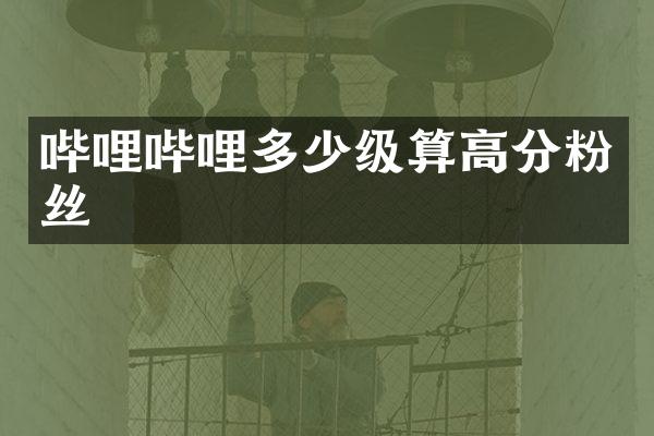 哔哩哔哩多少级算高分粉丝