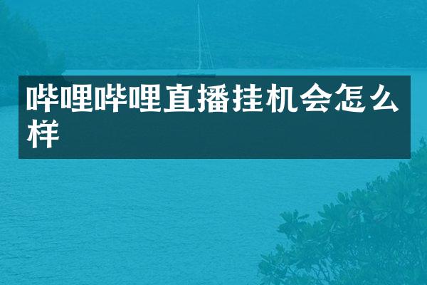哔哩哔哩直播挂机会怎么样