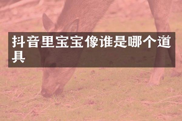 抖音里宝宝像谁是哪个道具