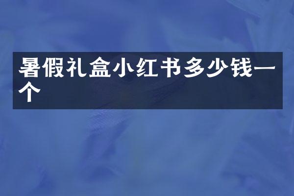 暑假礼盒小红书多少钱一个