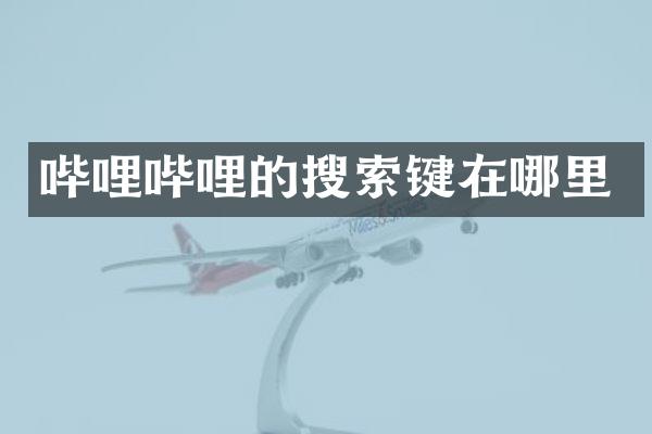 哔哩哔哩的搜索键在哪里