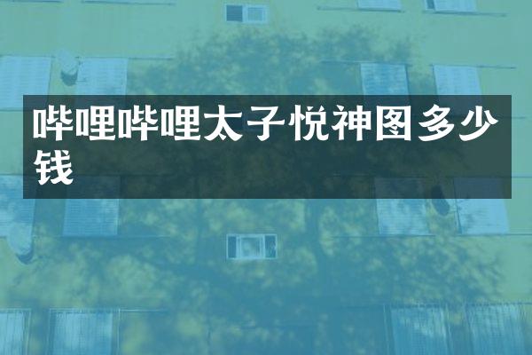 哔哩哔哩太子悦神图多少钱