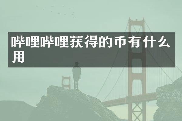 哔哩哔哩获得的币有什么用