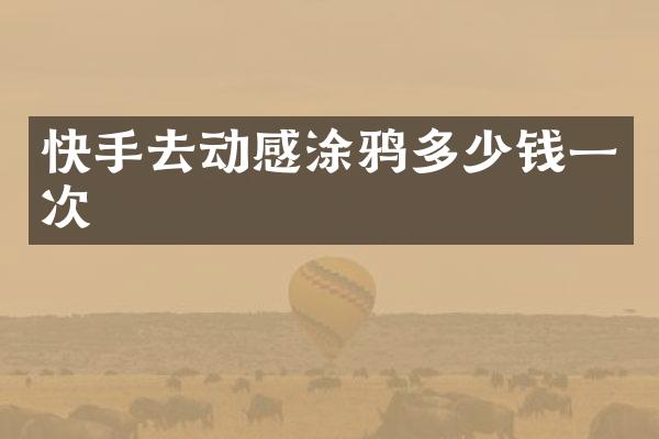 快手去动感涂鸦多少钱一次