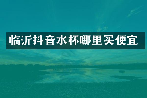 临沂抖音水杯哪里买便宜