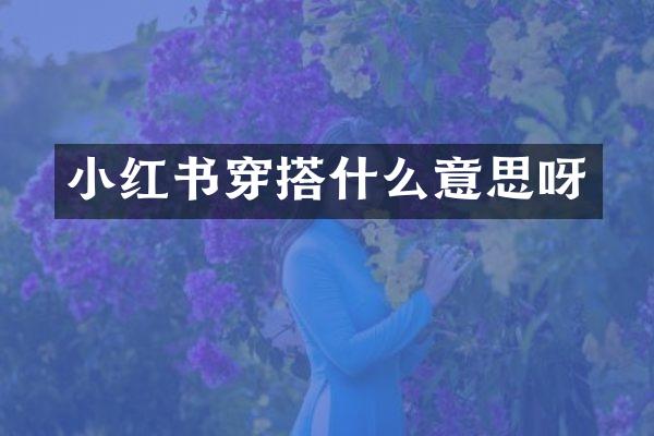 小红书穿搭什么意思呀