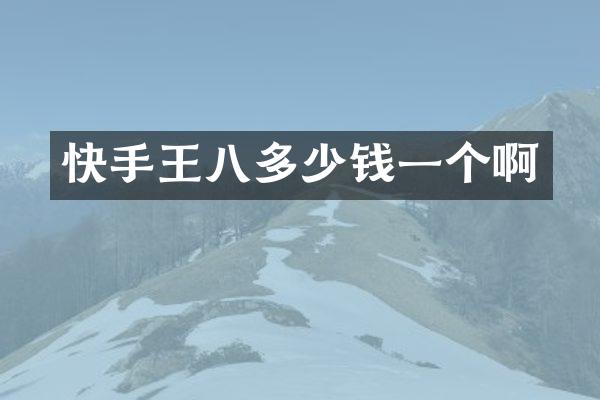 快手王八多少钱一个啊
