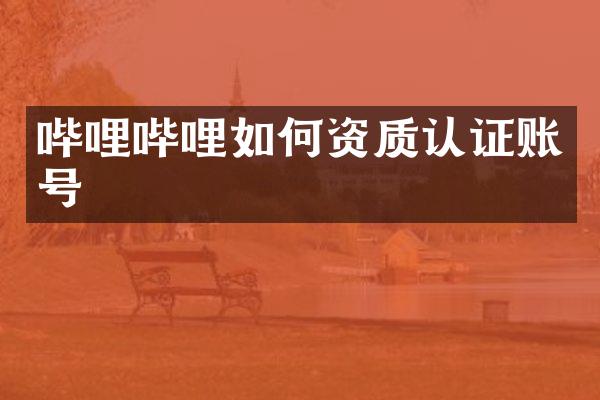 哔哩哔哩如何资质认证账号