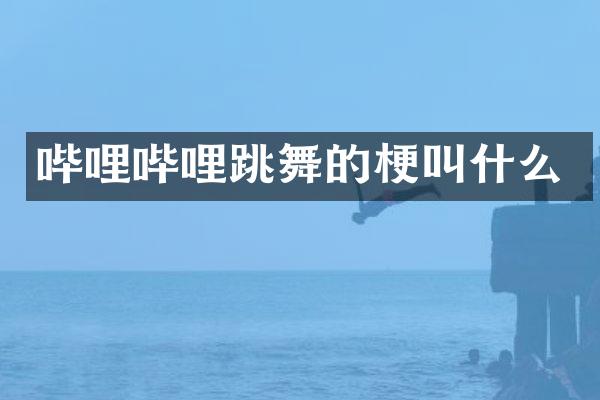 哔哩哔哩跳舞的梗叫什么