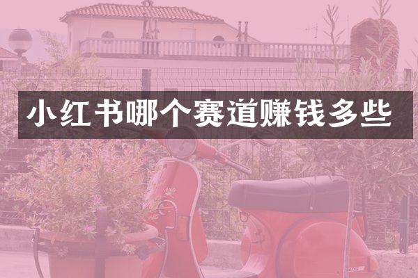 小红书哪个赛道赚钱多些