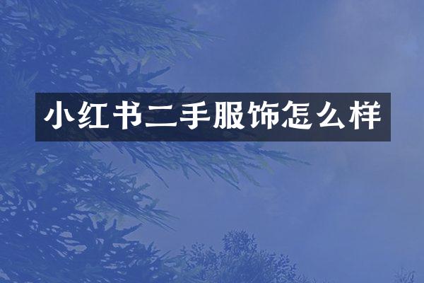 小红书二手服饰怎么样