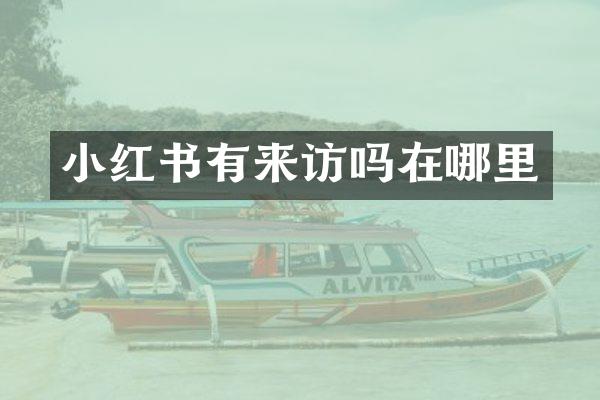 小红书有来访吗在哪里