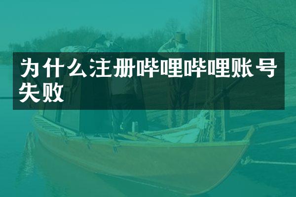 为什么注册哔哩哔哩账号失败