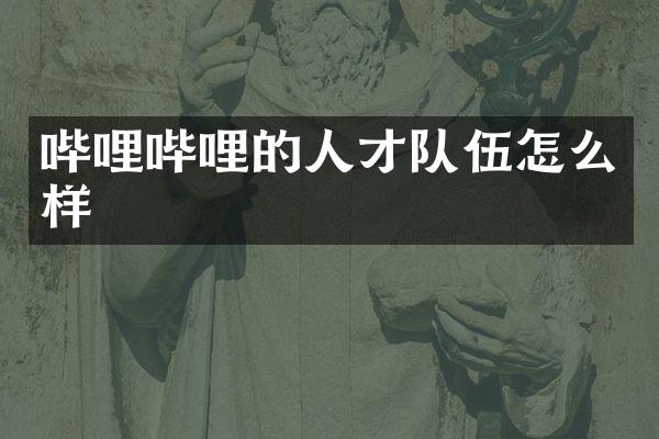 哔哩哔哩的人才队伍怎么样