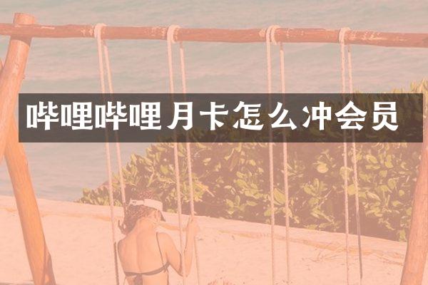 哔哩哔哩月卡怎么冲会员