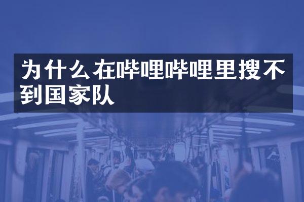 为什么在哔哩哔哩里搜不到国家队