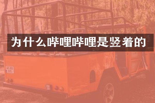 为什么哔哩哔哩是竖着的