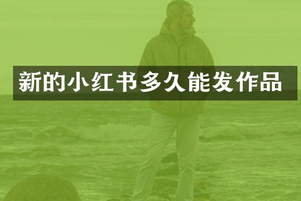 新的小红书多久能发作品