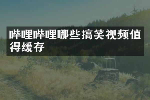 哔哩哔哩哪些搞笑视频值得缓存