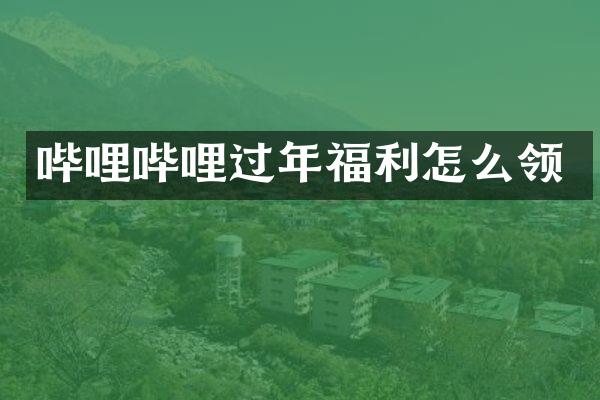 哔哩哔哩过年福利怎么领