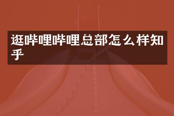 逛哔哩哔哩总部怎么样知乎