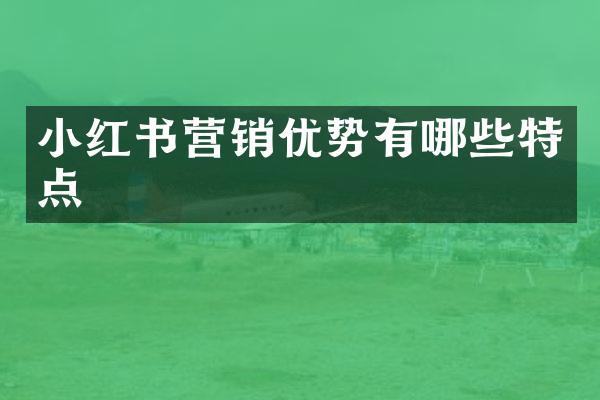 小红书营销优势有哪些特点