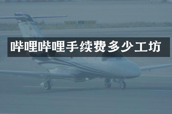 哔哩哔哩手续费多少工坊