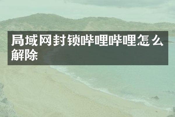 局域网封锁哔哩哔哩怎么解除