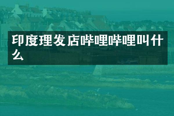 印度理发店哔哩哔哩叫什么