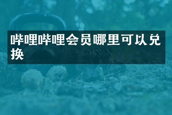 哔哩哔哩会员哪里可以兑换