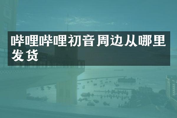 哔哩哔哩初音周边从哪里发货