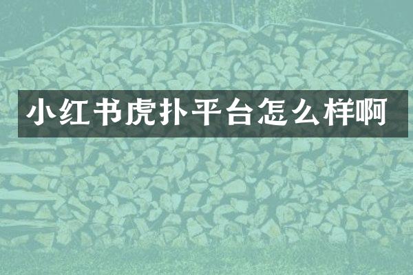 小红书虎扑平台怎么样啊