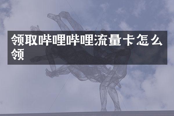领取哔哩哔哩流量卡怎么领