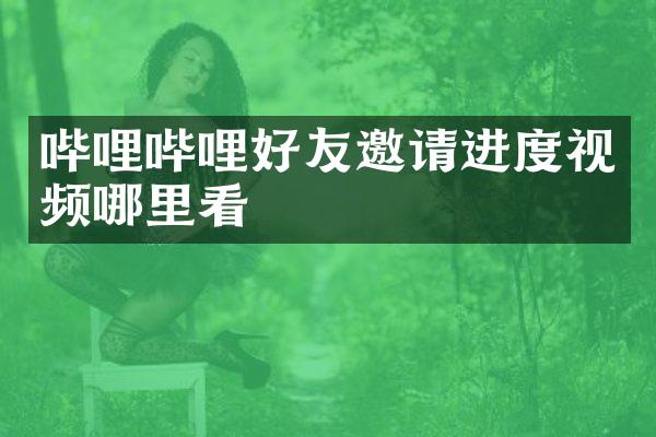 哔哩哔哩好友邀请进度视频哪里看