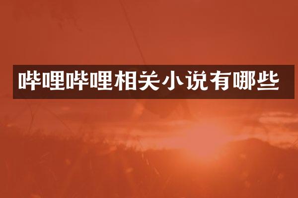 哔哩哔哩相关小说有哪些