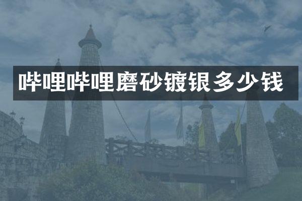哔哩哔哩磨砂镀银多少钱