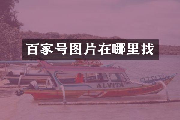 百家号图片在哪里找