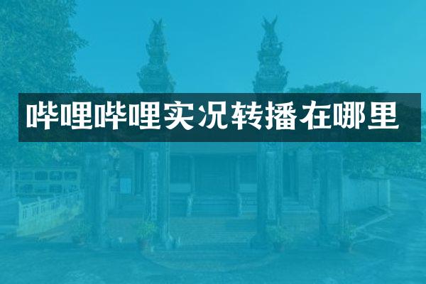 哔哩哔哩实况转播在哪里