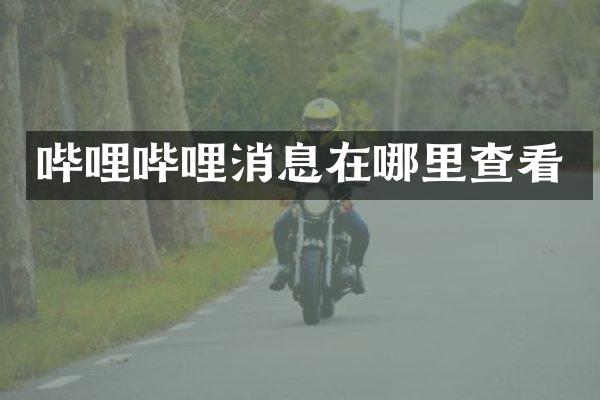 哔哩哔哩消息在哪里查看