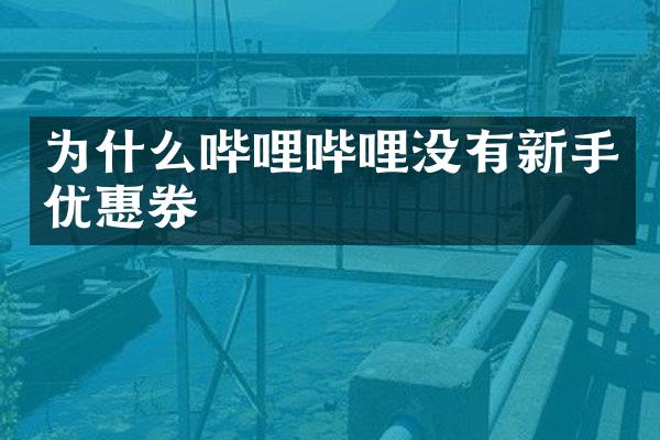 为什么哔哩哔哩没有新手优惠券