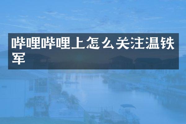 哔哩哔哩上怎么关注温铁军