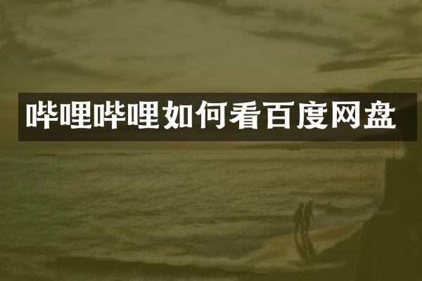 哔哩哔哩如何看百度网盘