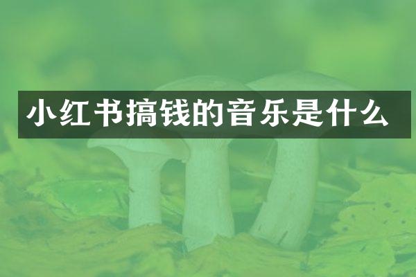 小红书搞钱的音乐是什么